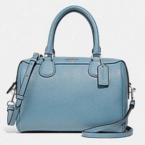 Coach Mini Bennett Bag Pool Blue Matching Wallet